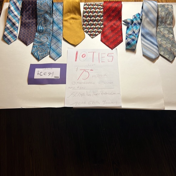 Ten Mens NeckTies a ten pack for $75.00 plus $8.50 shipping including Sean John - Picture 7 of 9